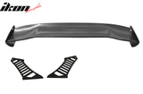 56"Inch GT Style Trunk Spoiler V3 Side Plates V3 Legs 3D Carbon Fiber