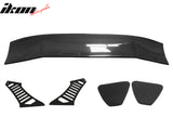 56"Inch GT Style Trunk Spoiler V3 Side Plates V3 Legs 3D Carbon Fiber