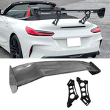 56"Inch GT Style Trunk Spoiler V3 Side Plates V5 Legs 3D Carbon Fiber
