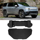2022-2024 Rivian R1T Front Storage Rear Truck Bed Mat TPE 3D Liner