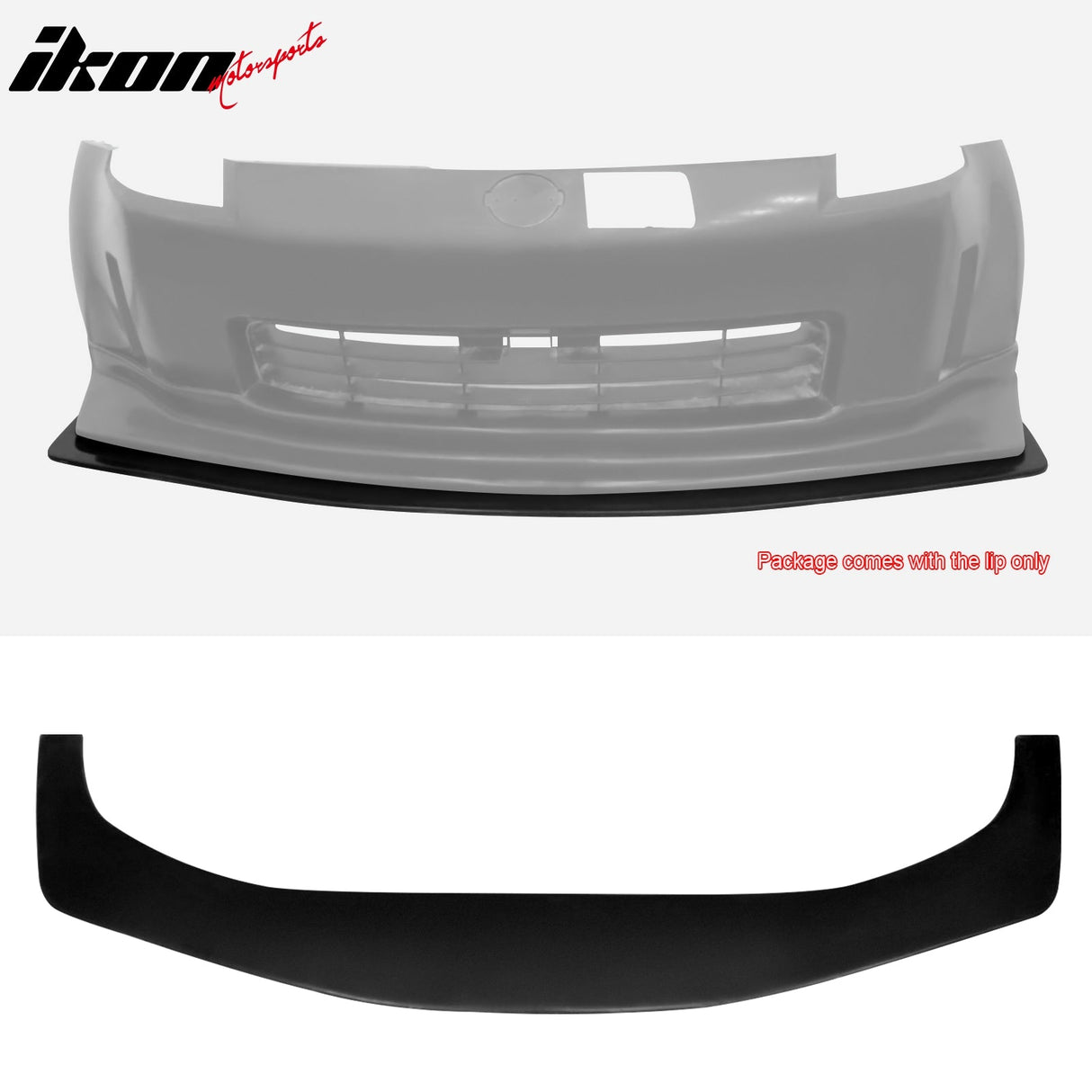 Front Lip & Matching Splitter For 2006-2009 Nissan 350Z N1 Style Black