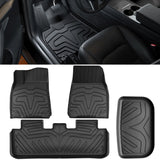 2020-2025 Tesla Model Y Floor + Trunk Mats 3D TPE Carpets Cargo Liner