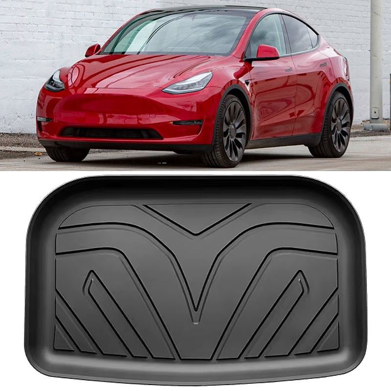 2020-2025 Tesla Model Y Floor + Trunk Mats 3D TPE Carpets Cargo Liner