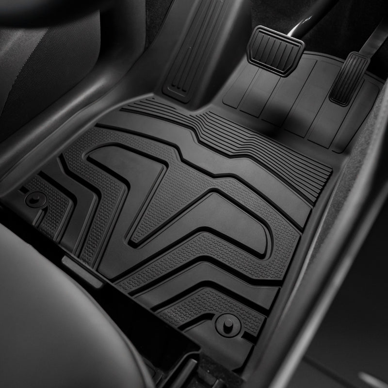 2020-2025 Tesla Model Y Floor + Trunk Mats 3D TPE Carpets Cargo Liner