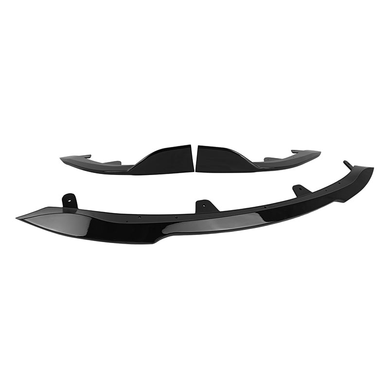 2019-2022 Toyota Corolla Auris 5-Door Gloss Black 3PC Front Bumper Lip