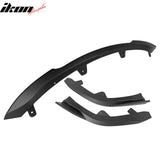 2019-2021 Toyota Corolla Auris 5-Door Matte Black 3PC Front Bumper Lip