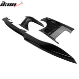2019-2021 Toyota Corolla Gloss Black Front Bumper Lip + Side Canards