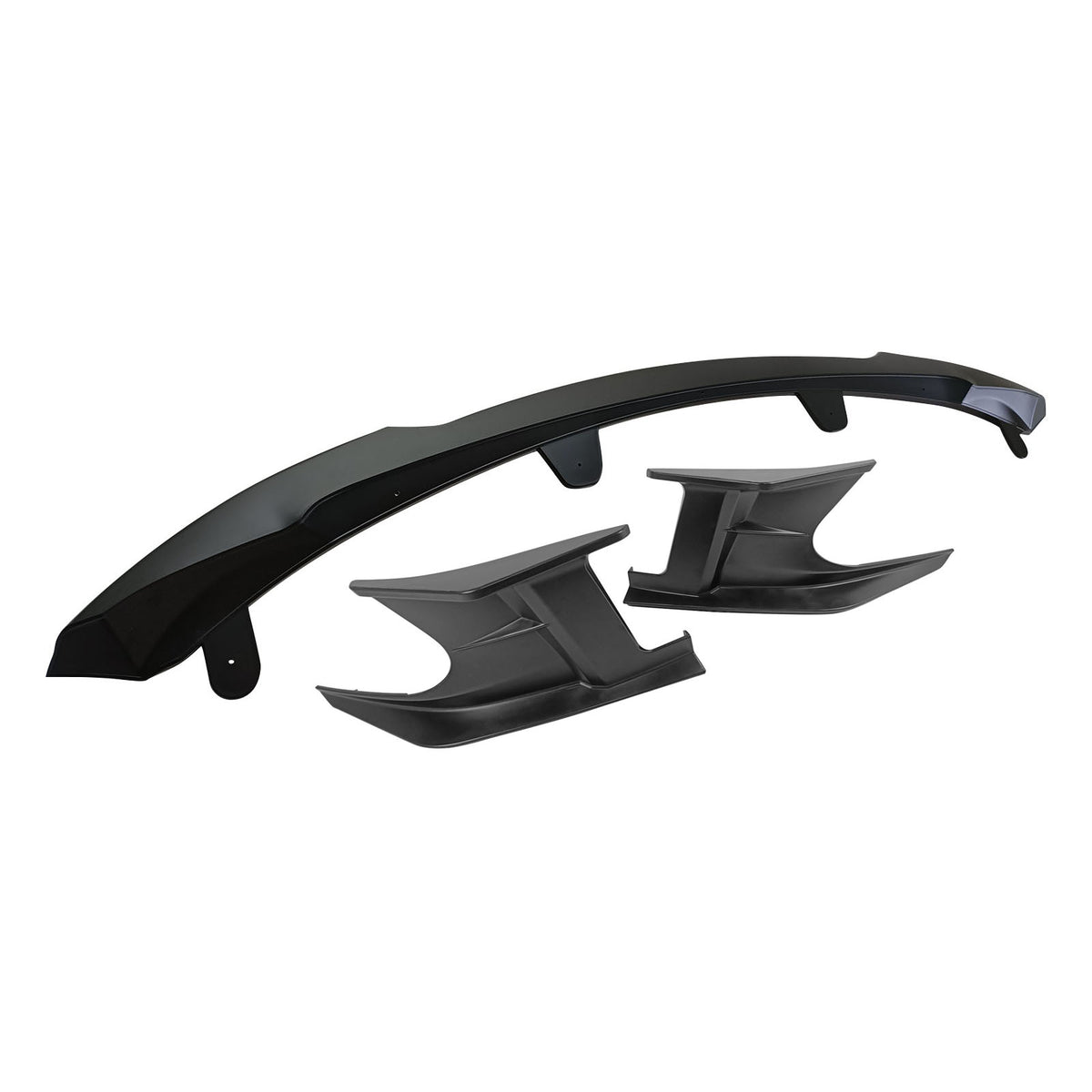 2022-2023 Toyota Corolla Matte Black Front Bumper Lip + Side Canards
