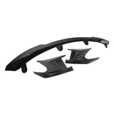 2022-2023 Toyota Corolla Matte Black Front Bumper Lip + Side Canards