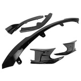 2019-2021 Toyota Corolla Gloss Black 3PCS Front Bumper Lip+Side Canard