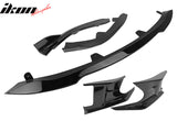 2019-2021 Toyota Corolla Gloss Black 3PCS Front Bumper Lip+Side Canard