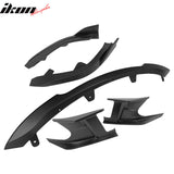 2019-2021 Toyota Corolla Matte Black 3PCS Front Bumper Lip+Side Canard
