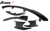 2022-2023 Toyota Corolla Matte Black 3PC Front Bumper Lip+Side Canards