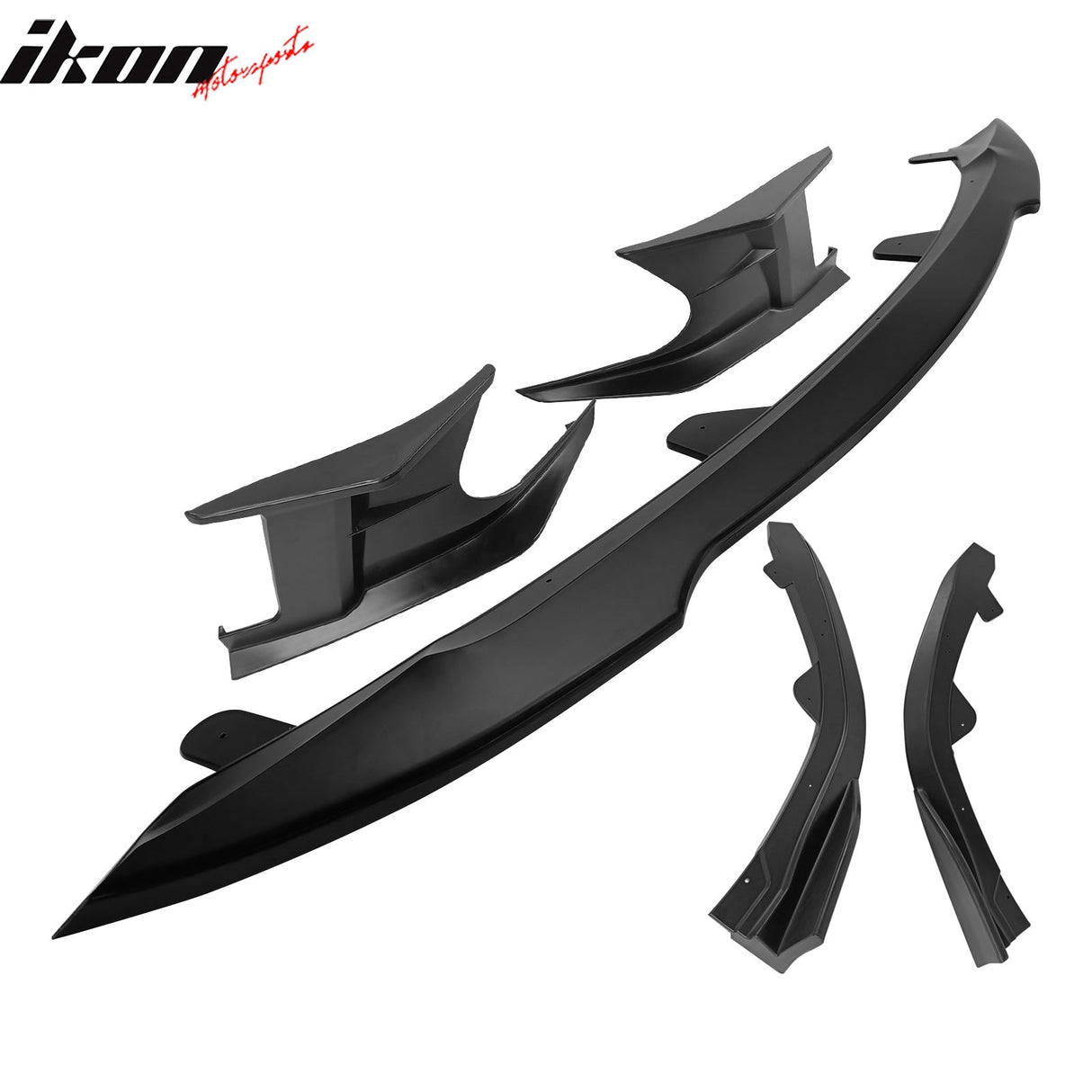 2022-2023 Toyota Corolla Matte Black 3PC Front Bumper Lip+Side Canards