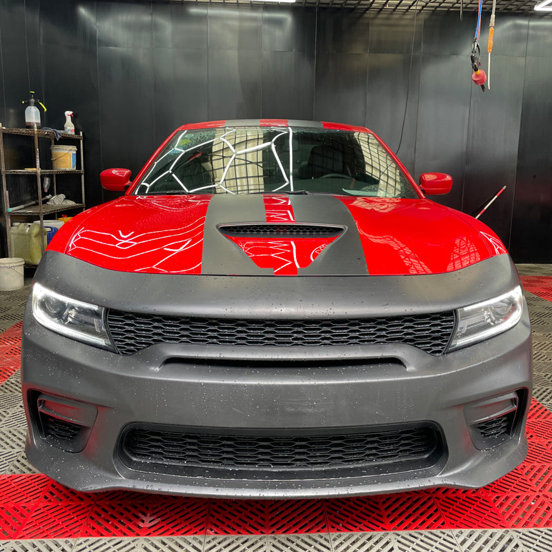 2015-2023 Dodge Charger Widebody Front Bumper Cover + Pink Lip PP