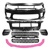2015-2023 Dodge Charger Widebody Front Bumper Cover + Pink Lip PP