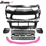 2015-2023 Dodge Charger Widebody Front Bumper Cover + Pink Lip PP