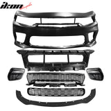2015-2023 Dodge Charger  Front Bumper Cover Grill Kit Widebody Black P