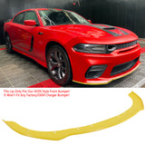 2015-2023 Dodge Charger Widebody Front Bumper Cover + Yellow Lip PP