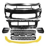 2015-2023 Dodge Charger Widebody Front Bumper Cover + Yellow Lip PP