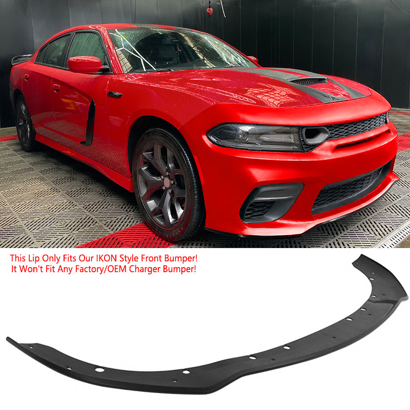 2015-2023 Dodge Charger Widebody SRT Bumper Cover Matte Black Lip PP