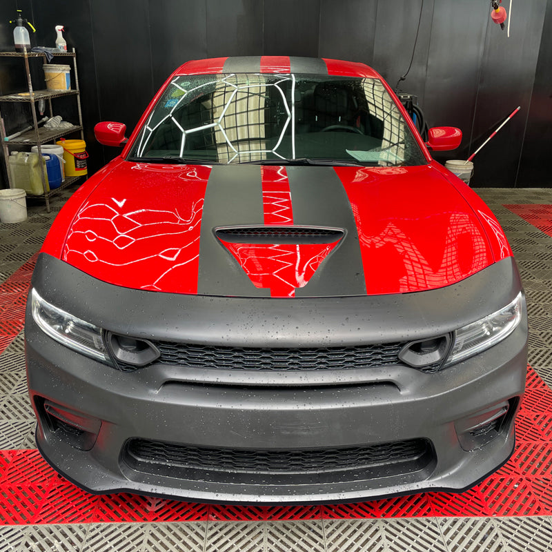 2015-2023 Dodge Charger Widebody SRT Bumper Cover Matte Black Lip PP