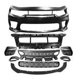2015-2023 Dodge Charger Widebody SRT Bumper Cover Matte Black Lip PP