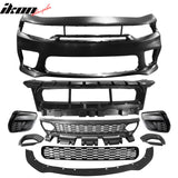 2015-2023 Dodge Charger Widebody SRT Bumper Cover Matte Black Lip PP