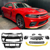 2015-2023 Dodge Charger Widebody SRT Front Bumper Cover Yellow Lip PP