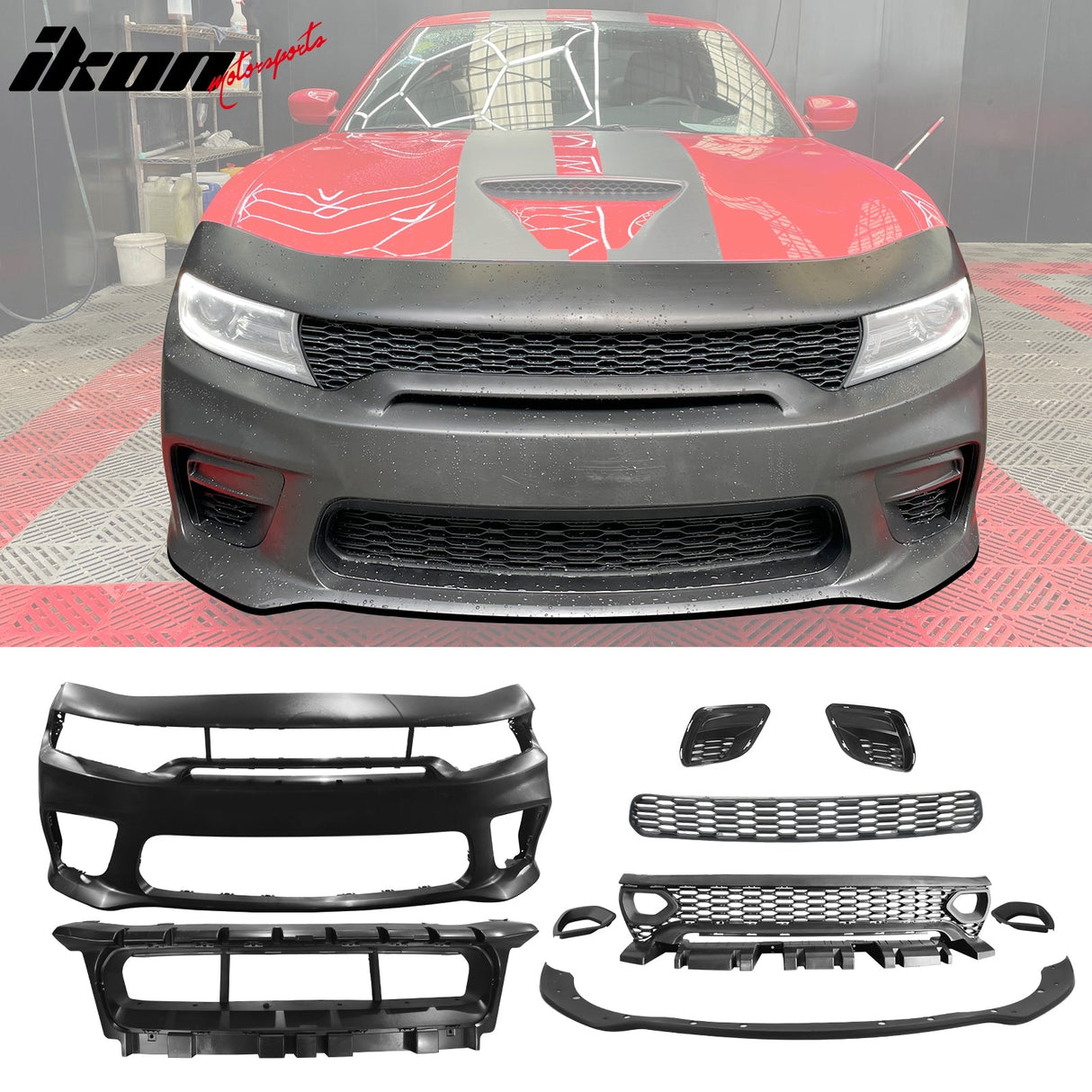 2015-2023 Dodge Charger Widebody SRT Rear & Front Bumper Lip Diffuser