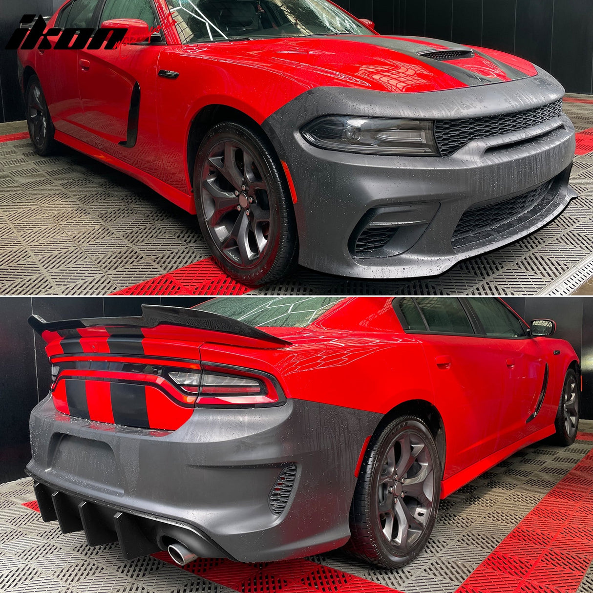 2015-2023 Dodge Charger Widebody SRT Rear & Front Bumper Lip Diffuser