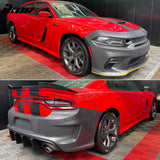 2015-2023 Dodge Charger Rear &  Front Bumper Yellow Lip Diffuser