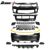 2015-2023 Dodge Charger Rear &  Front Bumper Yellow Lip Diffuser