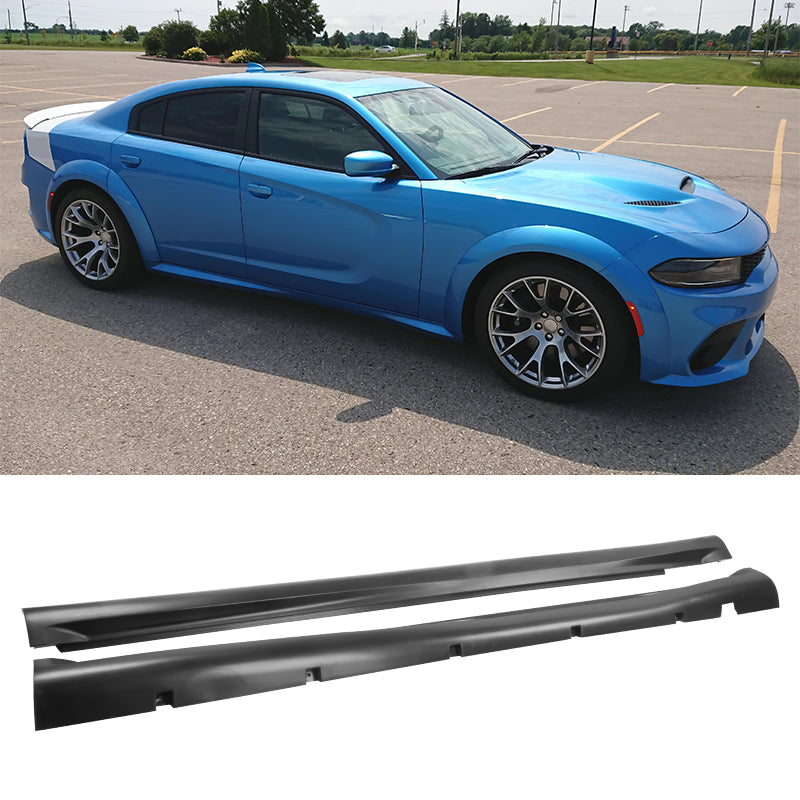 2015-2023 Dodge Charger IKON Matte Black Front Rear Bumper Covers PP