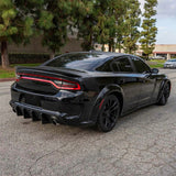 2015-2023 Dodge Charger IKON Matte Black Front Rear Bumper Covers PP