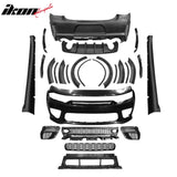2015-2023 Dodge Charger IKON Matte Black Front Rear Bumper Covers PP