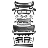 2015-2023 Dodge Charger IKON Gloss Black Front Rear Bumper Covers PP