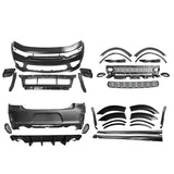 2015-2023 Dodge Charger IKON Gloss Black Front Rear Bumper Covers PP