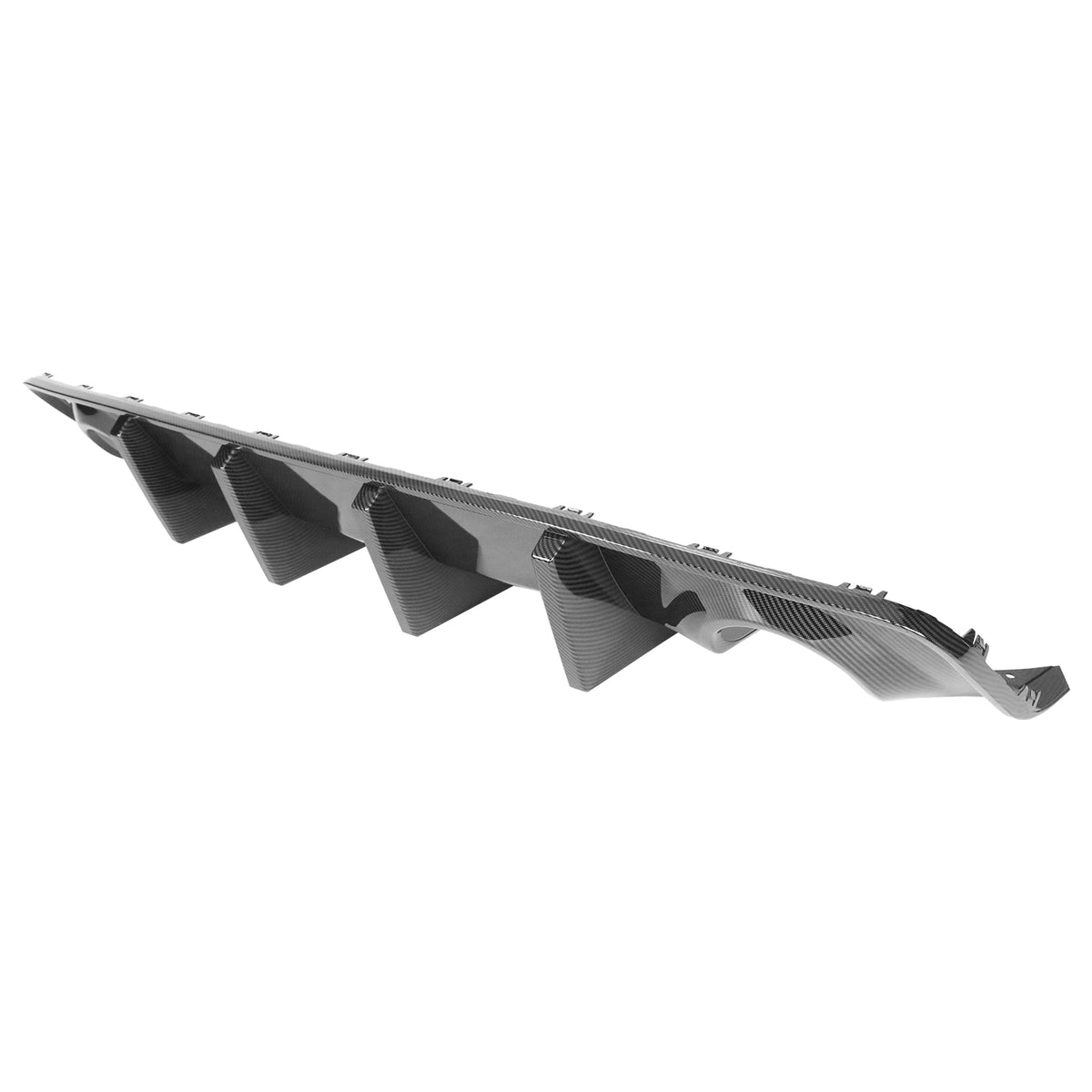 2020-2023 Dodge Charger Bumper  + Carbon Fiber Print Rear Diffuser PP
