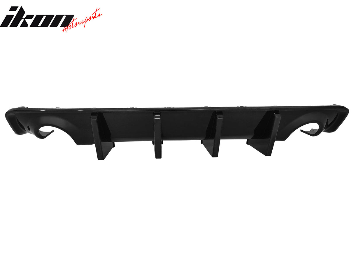 2020-2023 Dodge Charger Rear Bumper Cover + IKON Rear Diffuser Black P