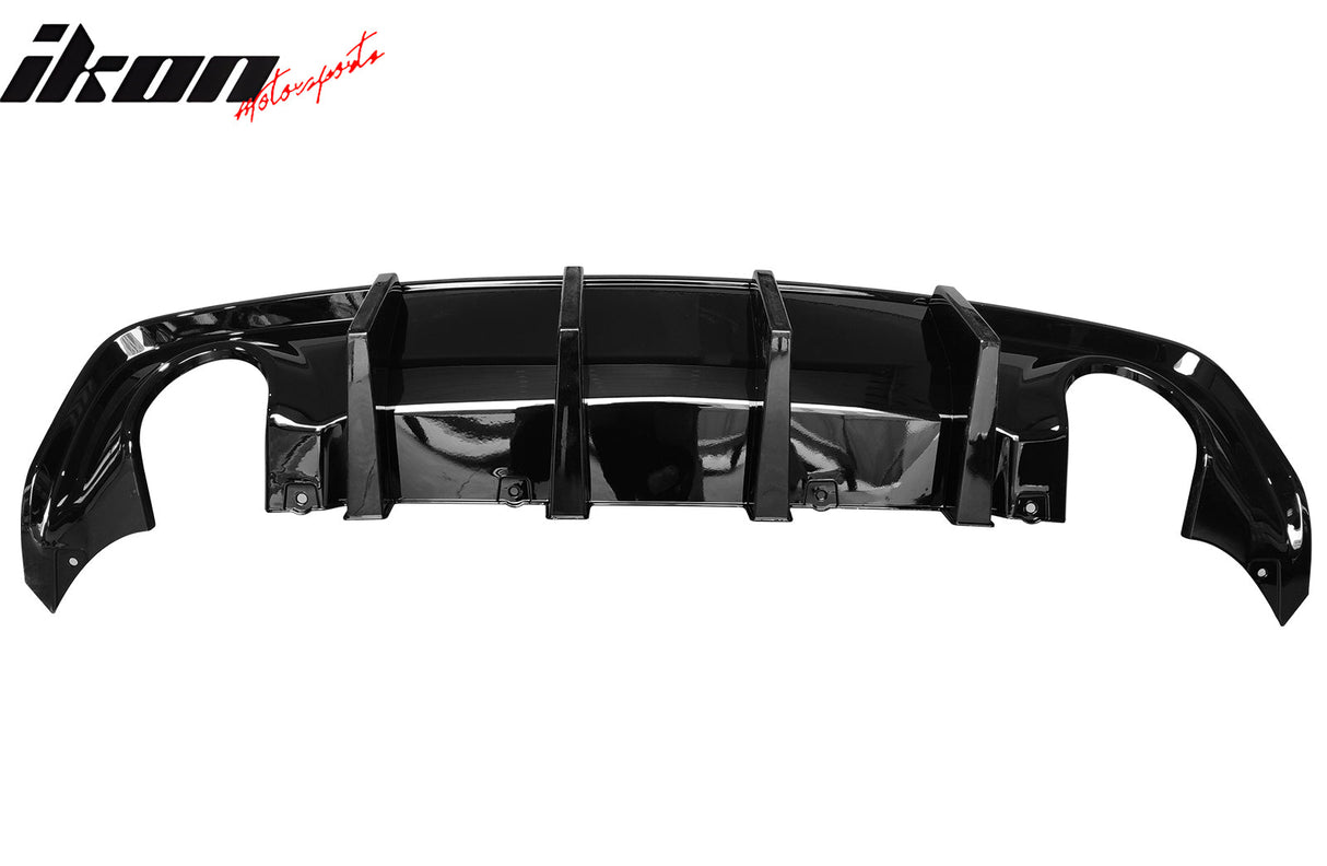 2020-2023 Dodge Charger Rear Bumper Cover + IKON Rear Diffuser Black P