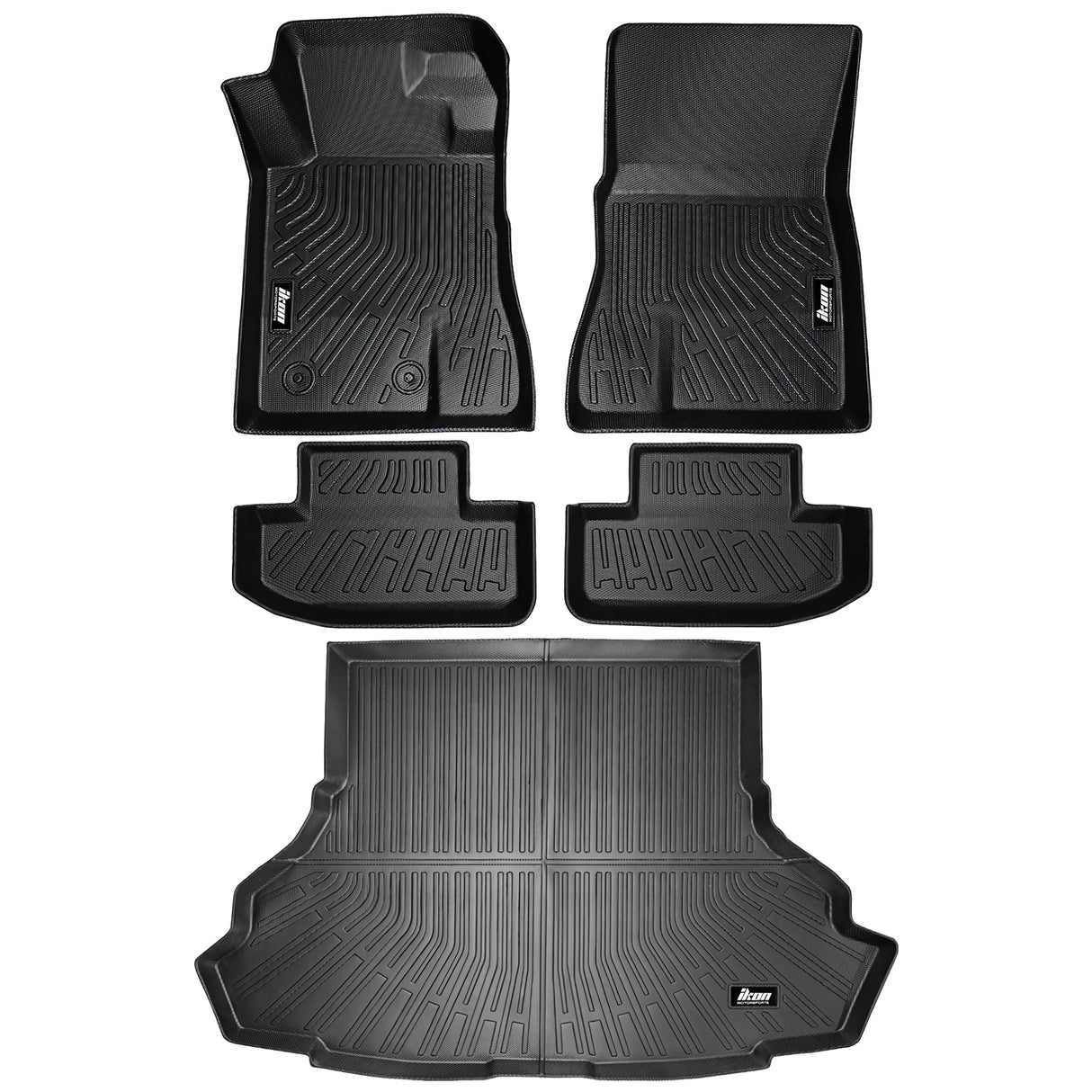 2015-2023 Ford Mustang 3D Floor Mats All Weather Trunk Carpets TPE