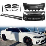 2015-2023 Dodge Charger IKON Matte Black Rear Bumper Cover Diffuer PP