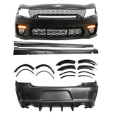 2015-2023 Dodge Charger IKON Matte Black Rear Bumper Cover Diffuer PP