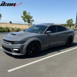 2015-2023 Dodge Charger IKON Matte Black Rear Bumper Cover Diffuer PP