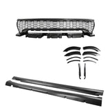 2015-2023 Dodge Charger Widebody Gloss Whole Bumper Diffuser PP W/ LED