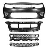 2015-2023 Dodge Charger Widebody SRT Black LED Front Bumper Kits PP