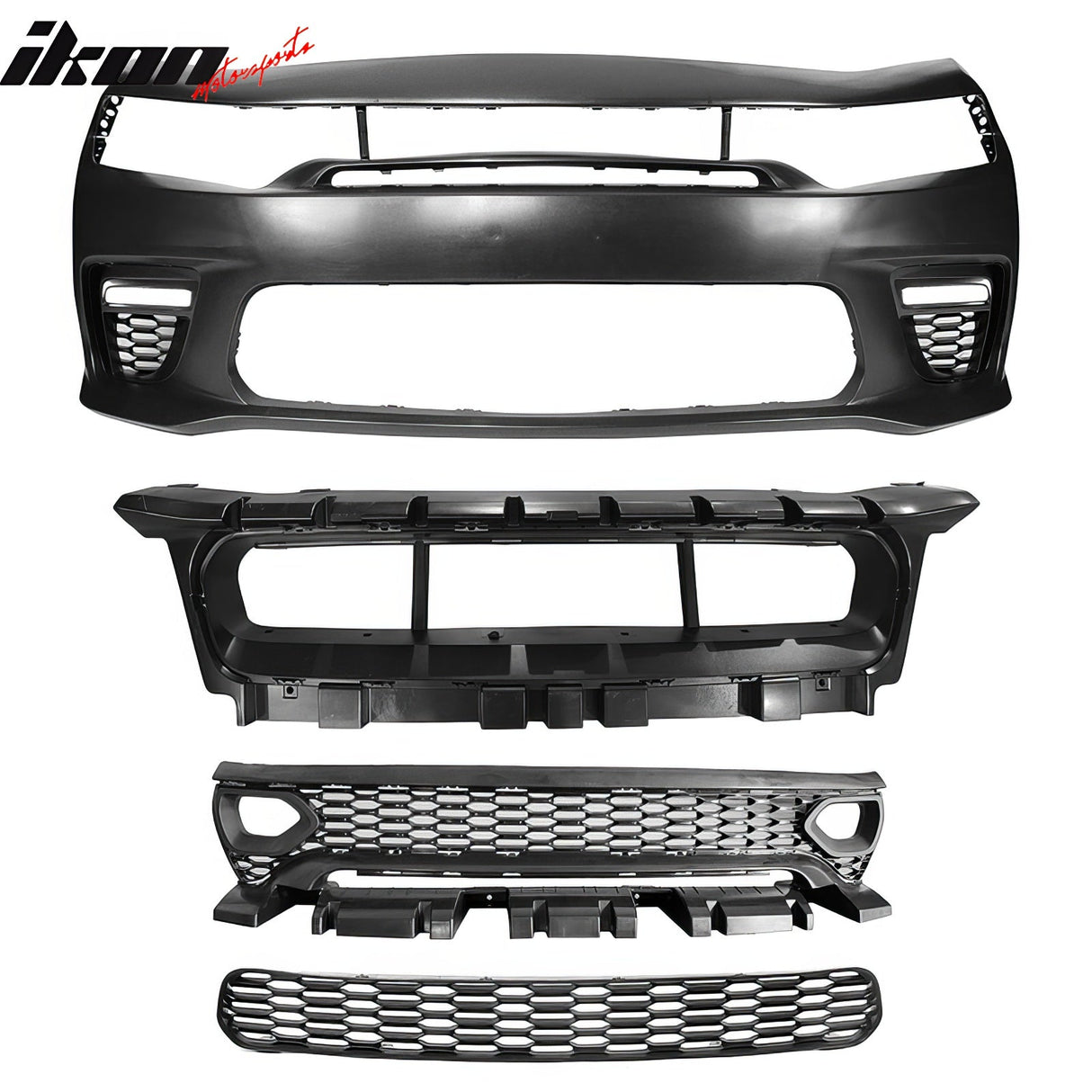 2015-2023 Dodge Charger Widebody SRT Black LED Front Bumper Kits PP