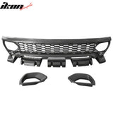 2015-2023 Dodge Charger Widebody SRT Black Front Bumper W/LED Light PP