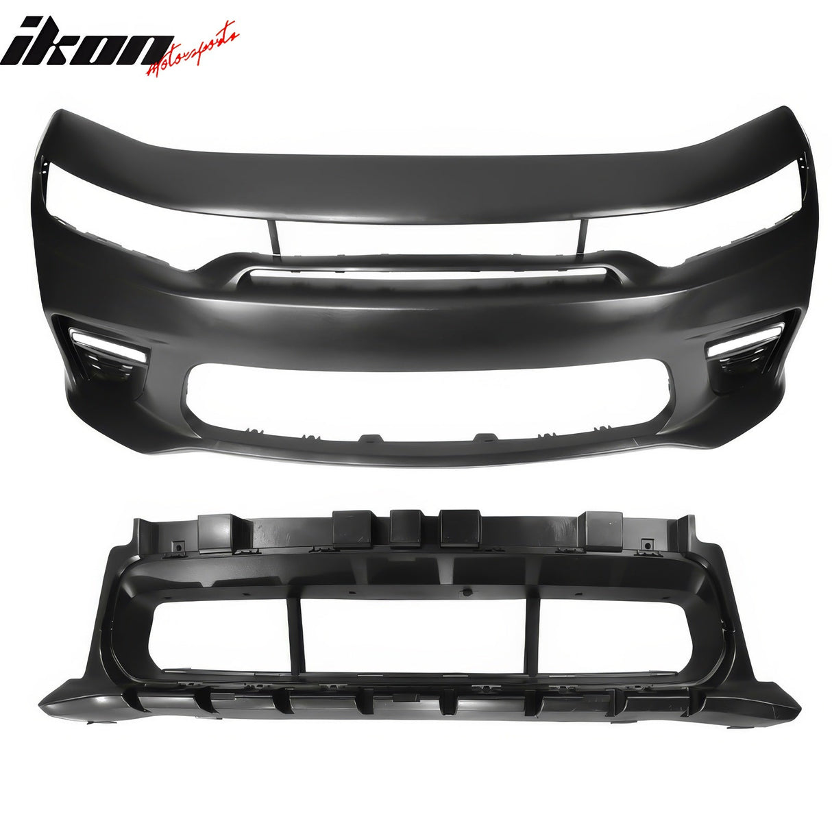 2015-2023 Dodge Charger Widebody SRT Black Front Bumper W/LED Light PP